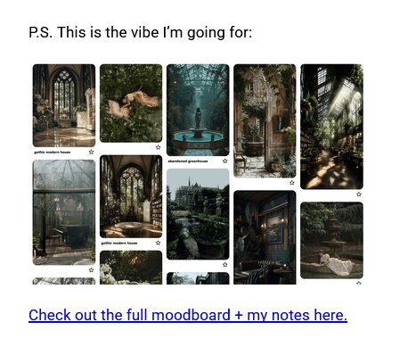 An example of how to build anticipation using the P.S. section of the email.